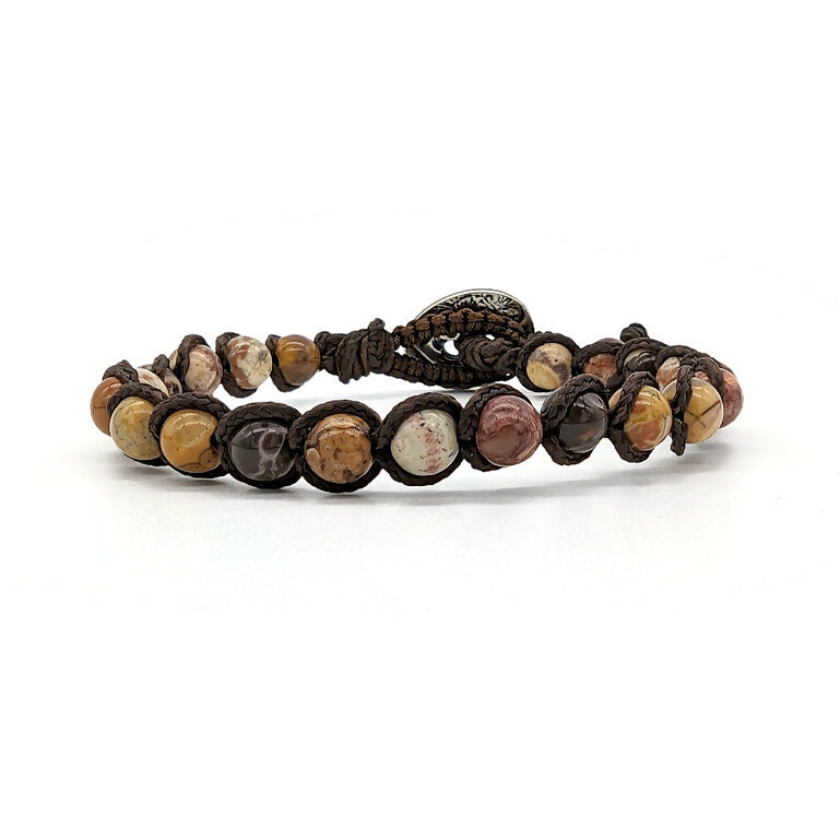 Rhyolite weaved - button clasp