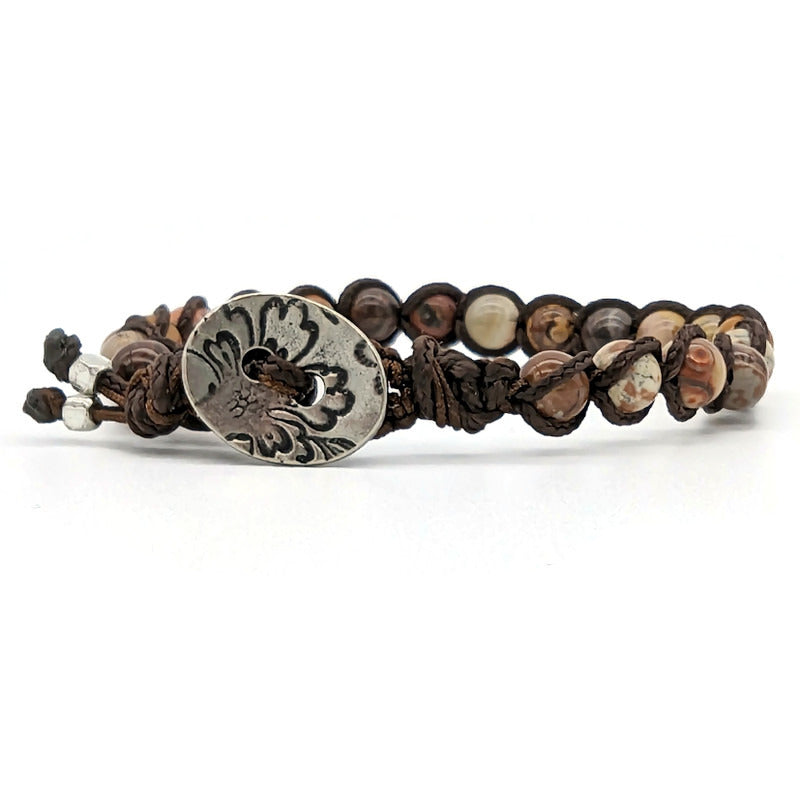 Rhyolite weaved - button clasp