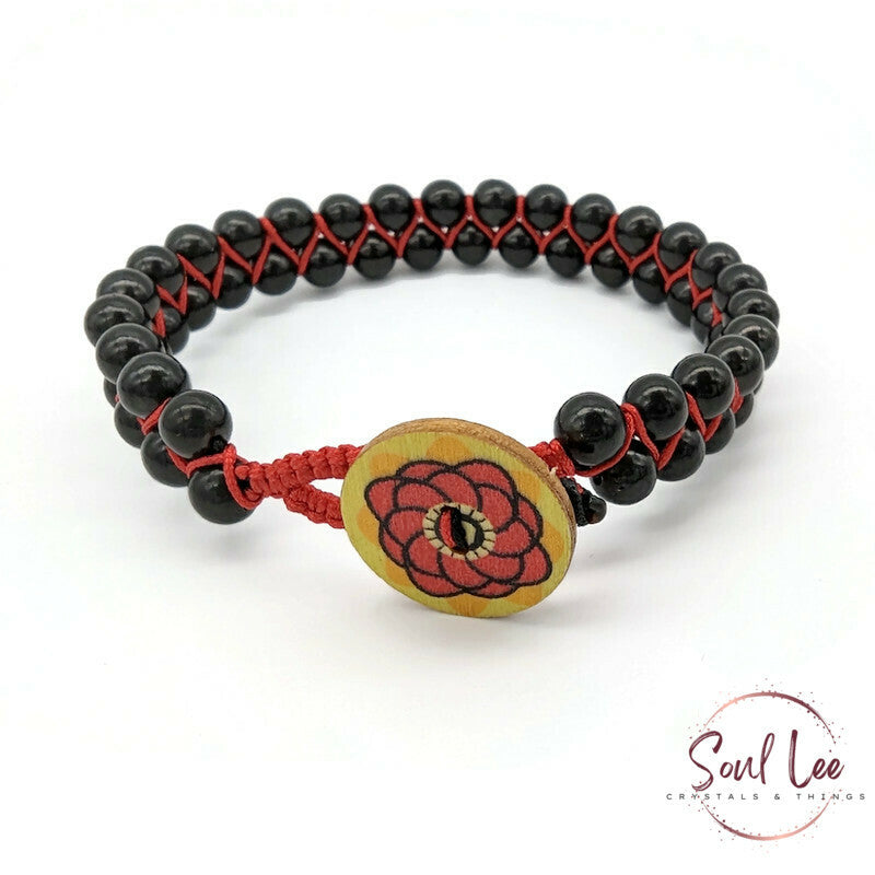Shungite - Button bracelet