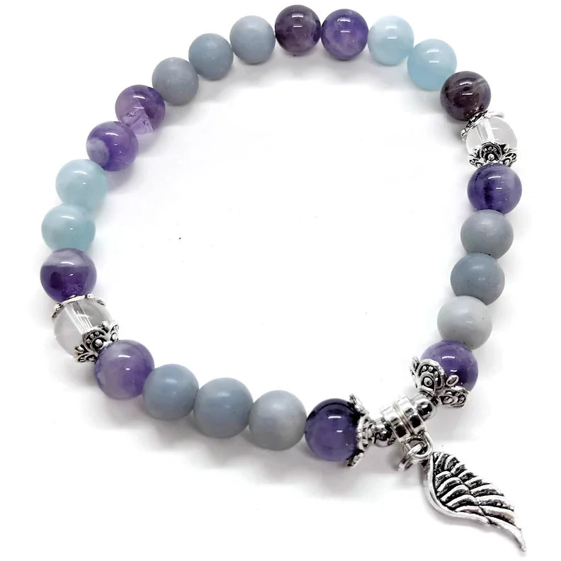 Hope: Angelite, Aquamarine & Amethyst